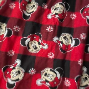 Girls Disney Minnie Mouse Red Flannel Christmas Nightgown Pajama, Toddler 3T